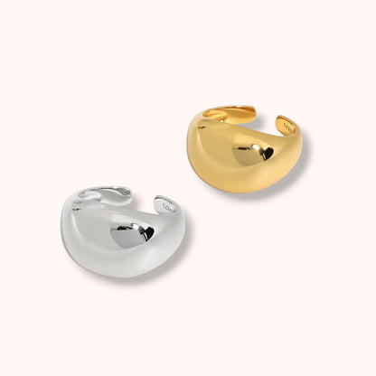Chunky Dome Adjustable 925 Sterling Silver Ring
