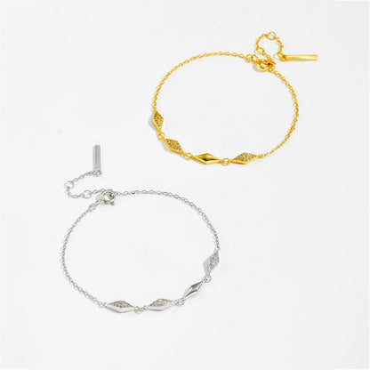 Diamond Pavé Chain 925 Sterling Silver Bracelet