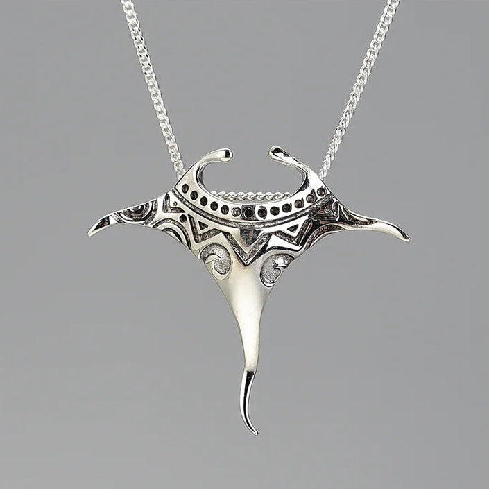 Manta Ray 925 Sterling Silver Necklace