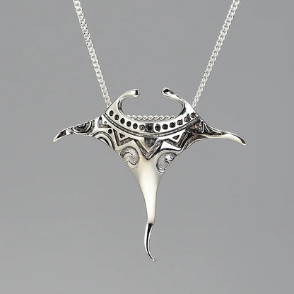 Manta Ray 925 Sterling Silver Necklace