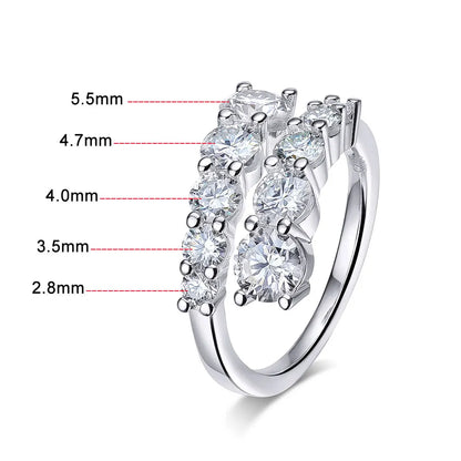 D Color VVS1 Moissanite Ring | Diamond Alternative | Unique ring | Daily Jewelry