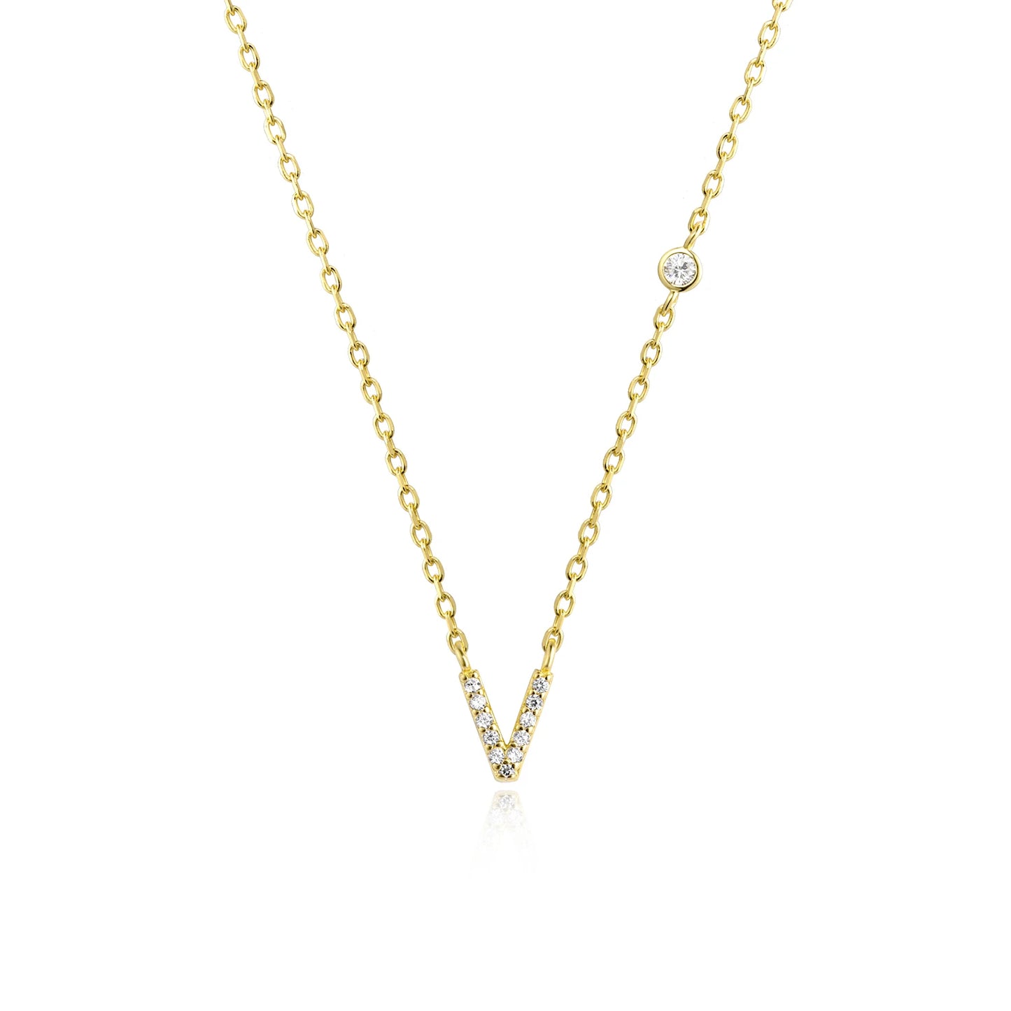 Initial Letter Necklace (A–Z) – 925 Sterling Silver