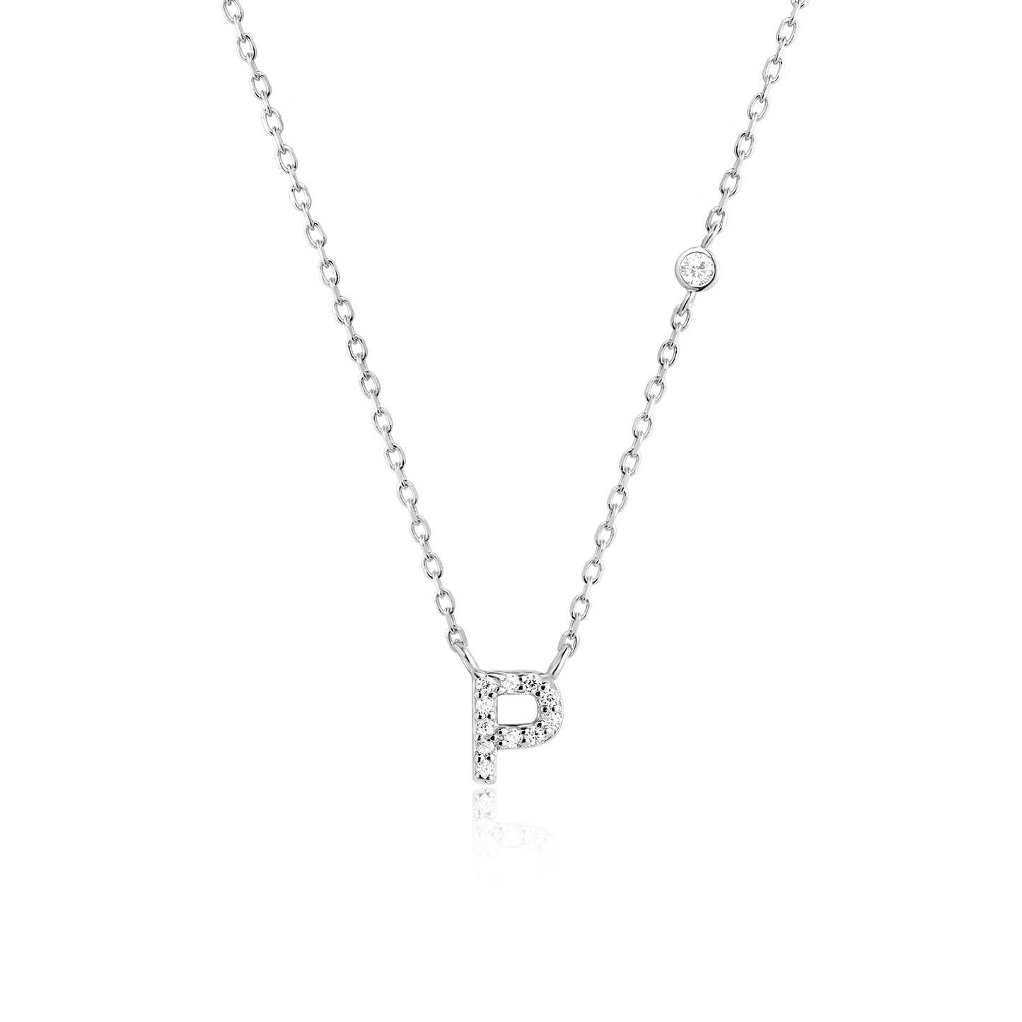 Initial Letter Necklace (A–Z) – 925 Sterling Silver