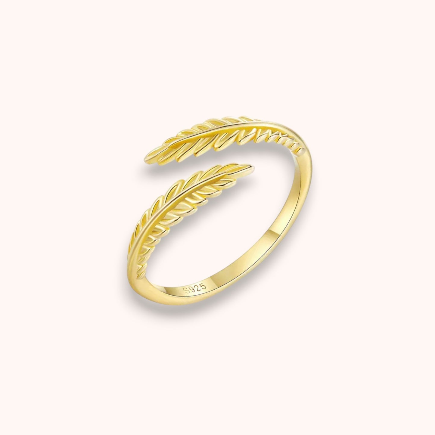 Solana Leaf Open 925 Sterling Silver Ring