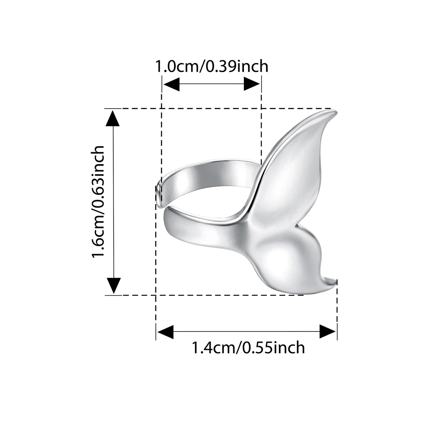 Mermaid 925 Sterling Silver Ear Cuff