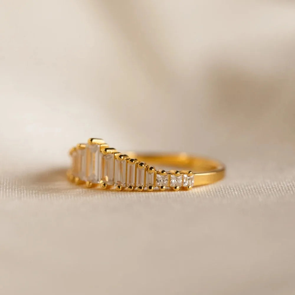 Baguette Glow 925 Sterling Silver Ring
