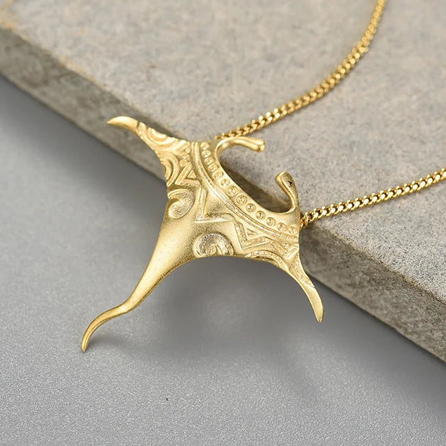Manta Ray 925 Sterling Silver Necklace