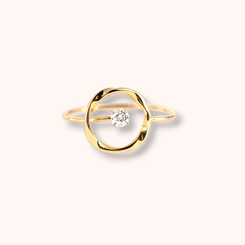 Minimalist Orbit 925 Sterling Silver Ring