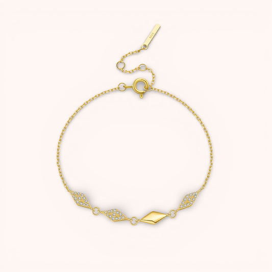 Diamond Pavé Chain 925 Sterling Silver Bracelet