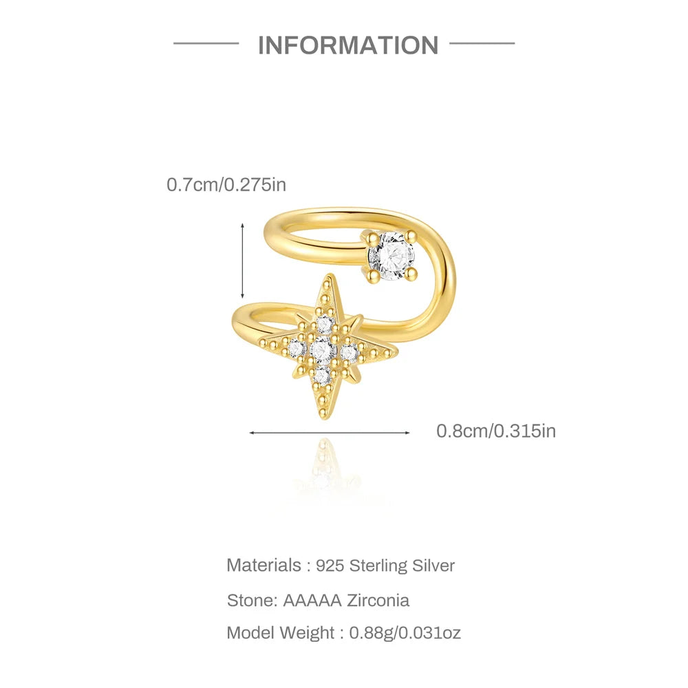 Starlight Ear Cuff | Gold Plated 925 Silver