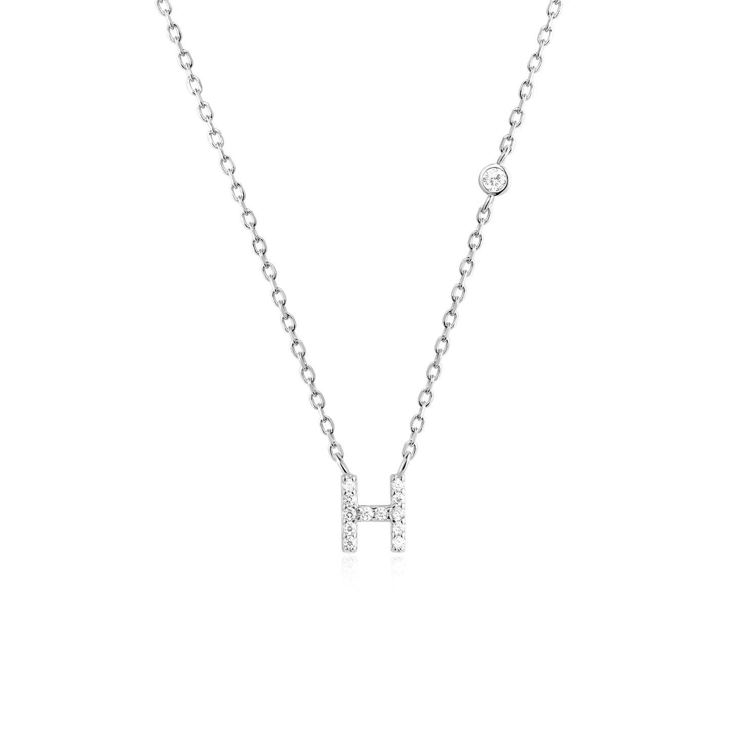 Initial Letter Necklace (A–Z) – 925 Sterling Silver