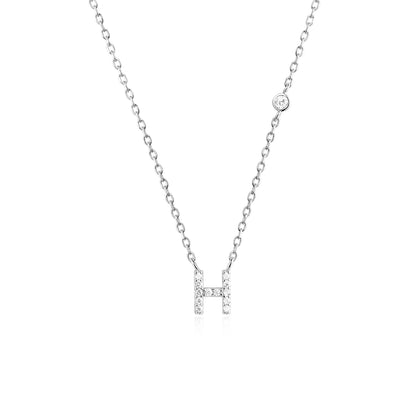 Initial Letter Necklace (A–Z) – 925 Sterling Silver
