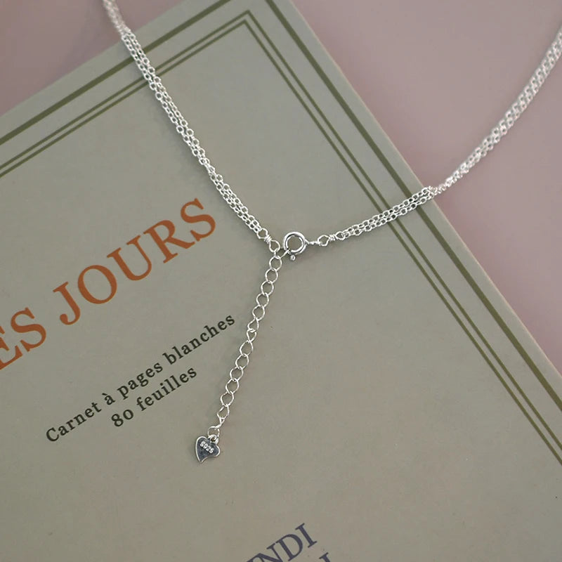 Layered Freshwater Pearl Necklace – 925 Sterling Silver