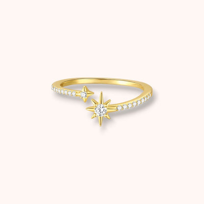 North Star Open 925 Sterling Silver Ring