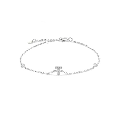Initial Letter Bracelet (A–Z) – 925 Sterling Silver