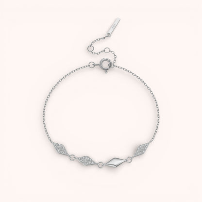 Diamond Pavé Chain 925 Sterling Silver Bracelet