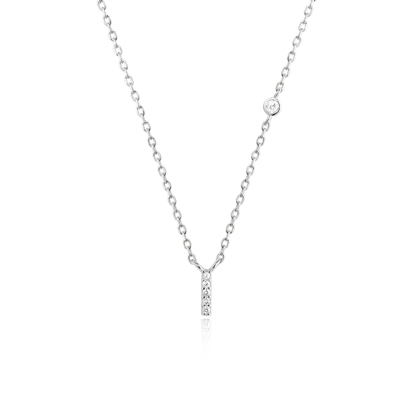 Initial Letter Necklace (A–Z) – 925 Sterling Silver