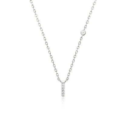 Initial Letter Necklace (A–Z) – 925 Sterling Silver