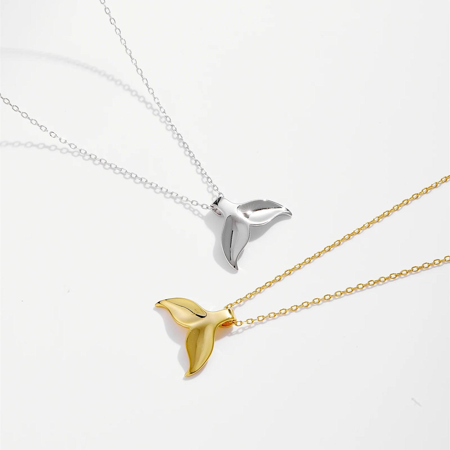 Whale Tail 925 Sterling Silver Necklace