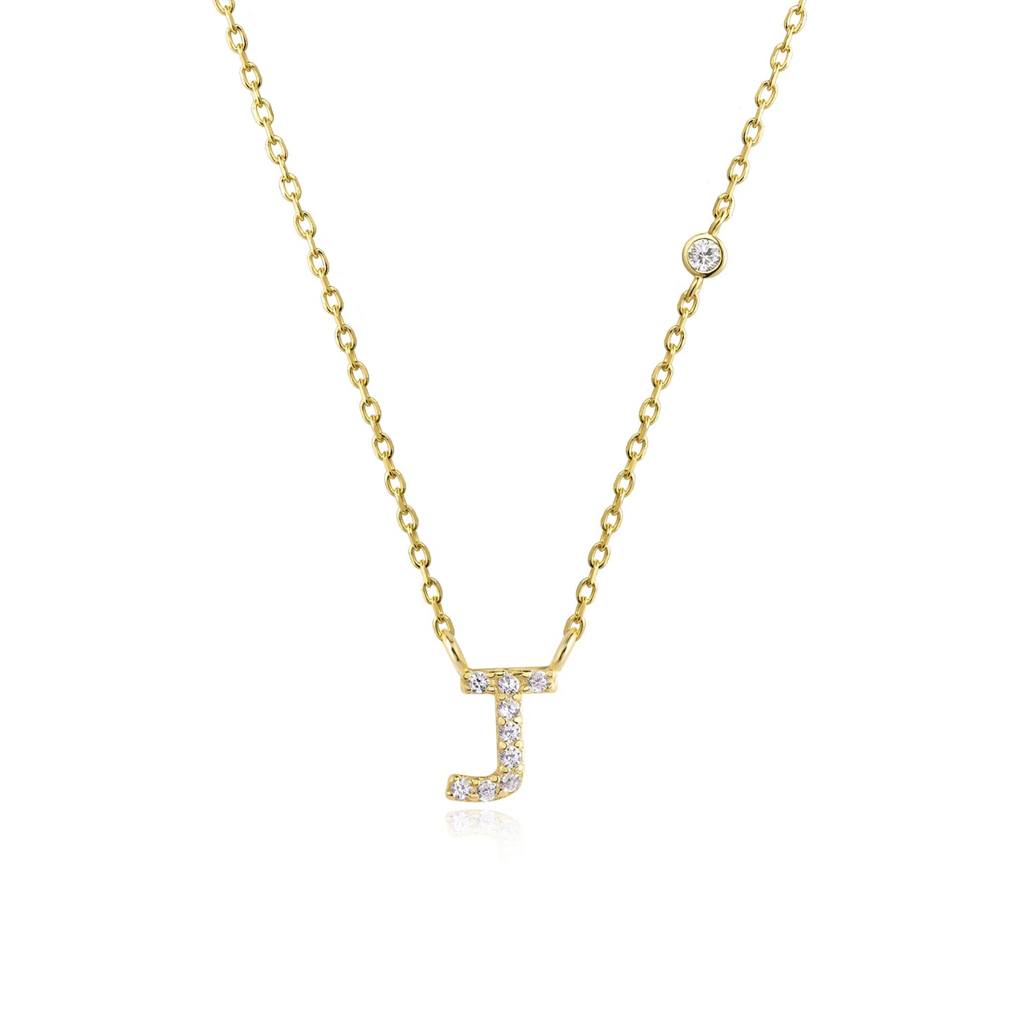 Initial Letter Necklace (A–Z) – 925 Sterling Silver