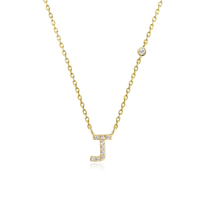 Initial Letter Necklace (A–Z) – 925 Sterling Silver