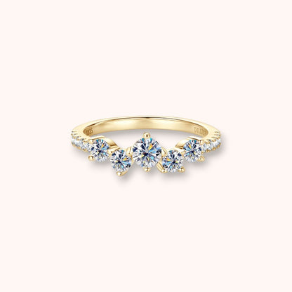 Cluster Moissanite 925 Sterling Silver Ring | VVS1  D Color