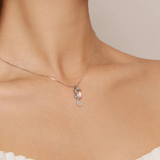Seahorse 925 Sterling Silver Necklace