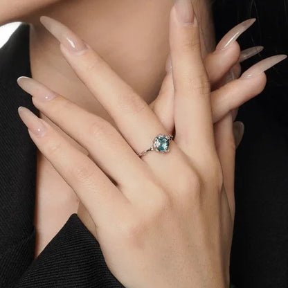 Emerald Flame 925 Sterling Silver Ring