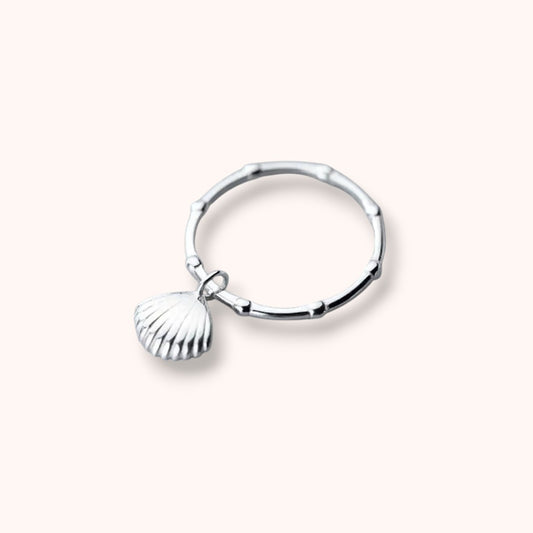 Mini Shell Charm 925 Sterling Silver Ring