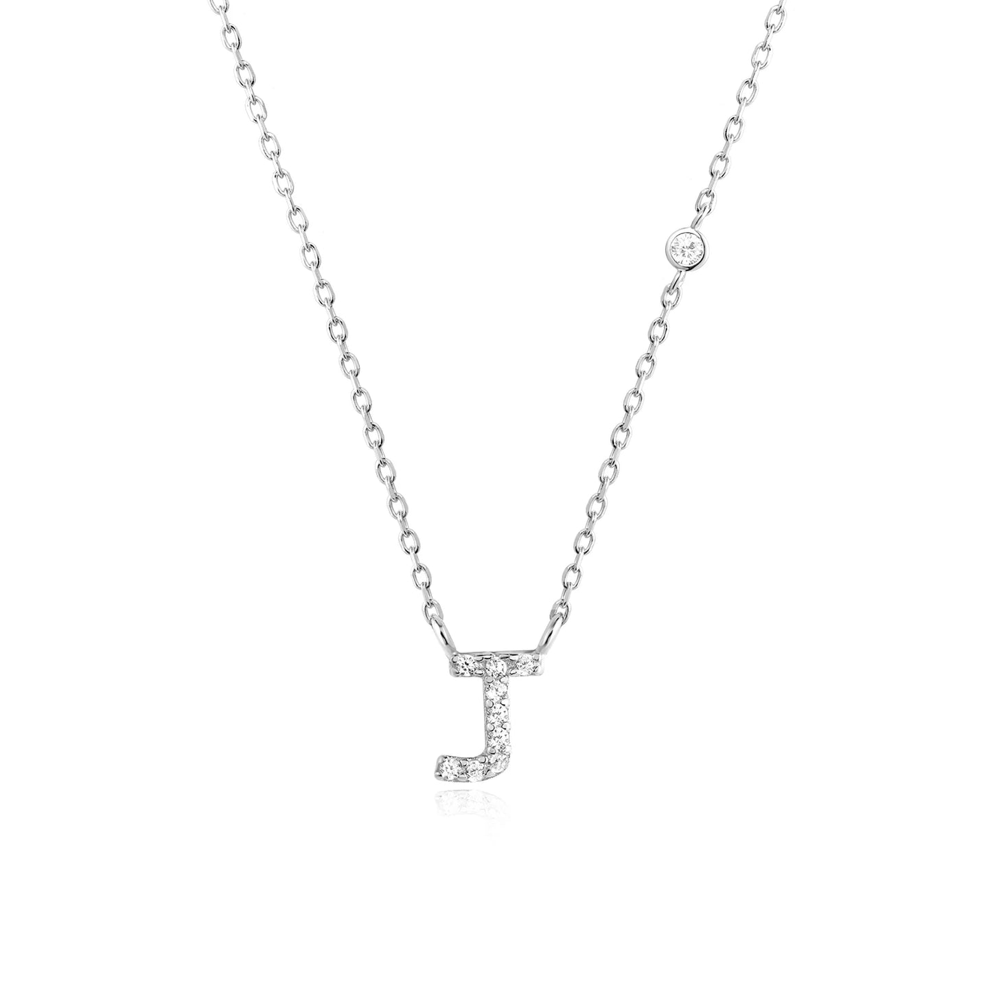 Initial Letter Necklace (A–Z) – 925 Sterling Silver