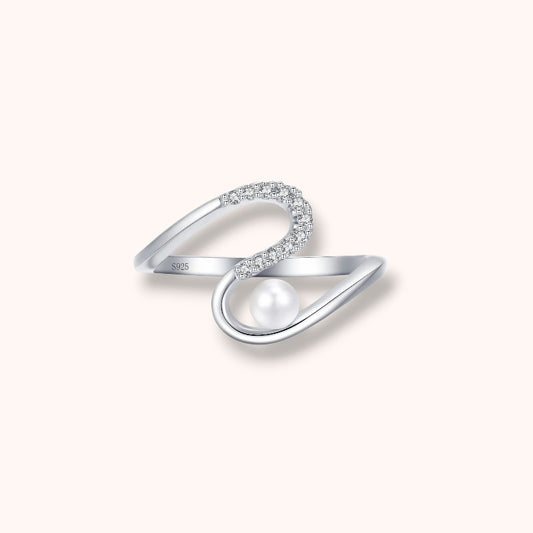 Pearl Wave 925 Sterling Silver Ring