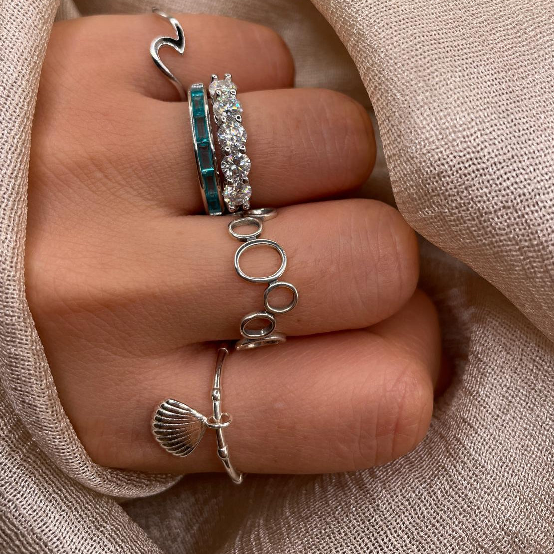 Bubble Flow 925 Sterling Silver Ring