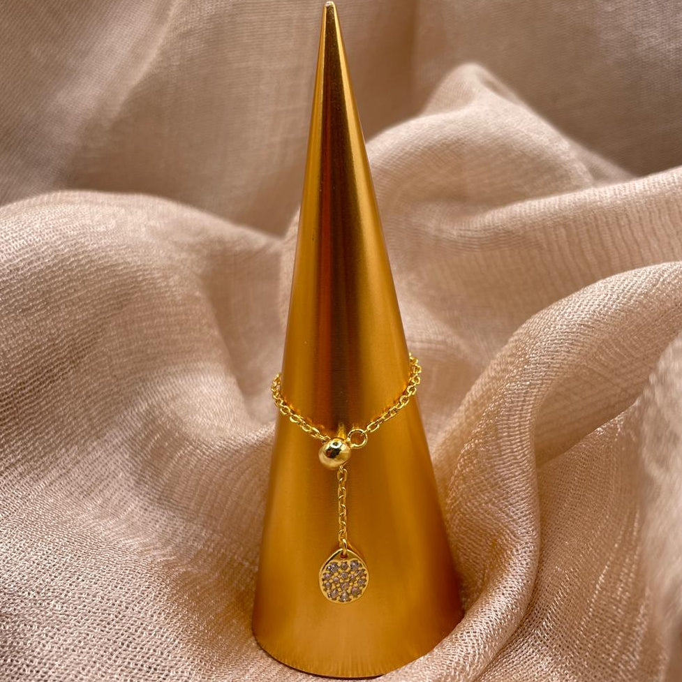 Dainty Flat Charm 925 Sterling Silver Ring