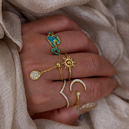 Dainty Flat Charm 925 Sterling Silver Ring