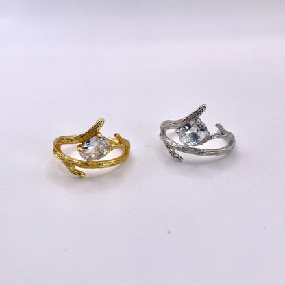 Vintage Branch Adjustable 925 Sterling Silver Ring