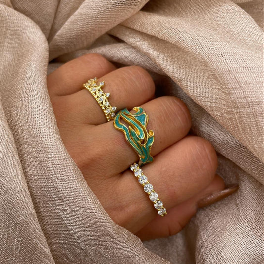 Big Wave Flow Unique 925 Sterling Silver Ring
