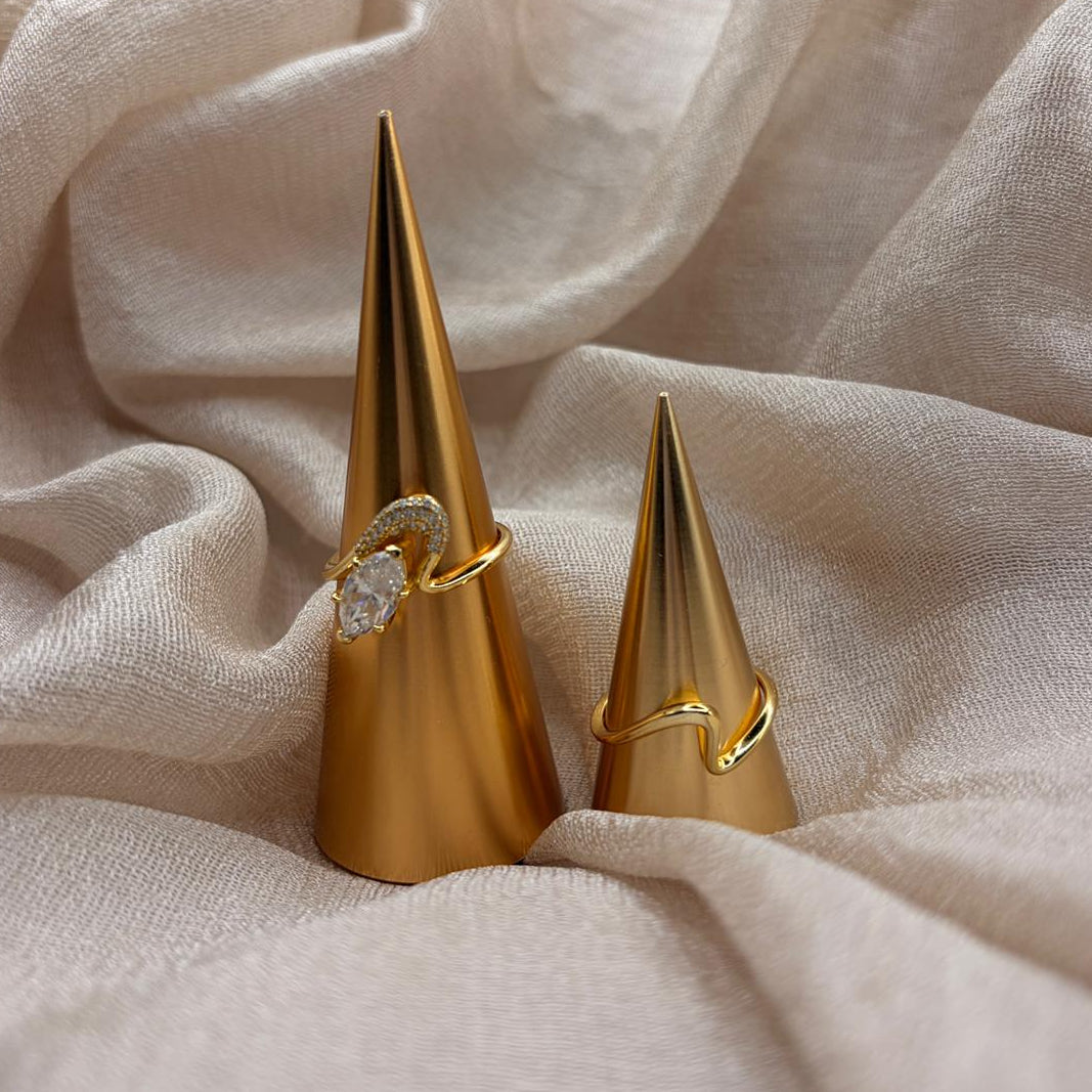 Mare D’Oro Wave 2ct Marquise Moissanite Ring Set – 925 Sterling Silver