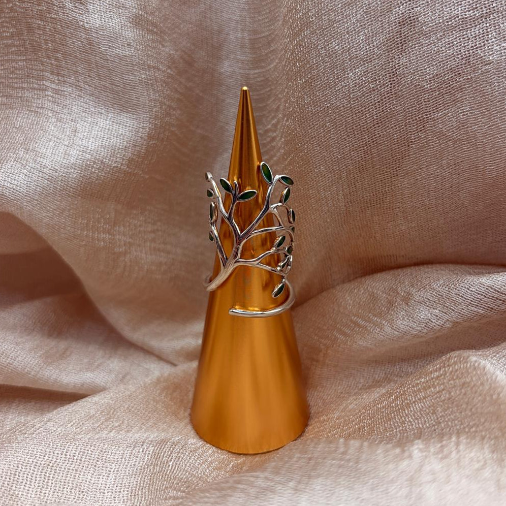Big Tree Branch Adjustable 925 Sterling Silver Ring