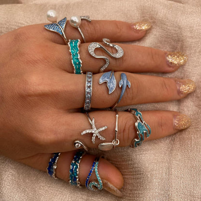 Silver Starfish 925 Sterling Silver Ring