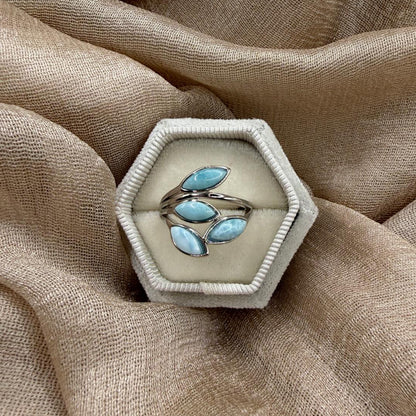 Larimar Tide 925 Sterling Silver Ring