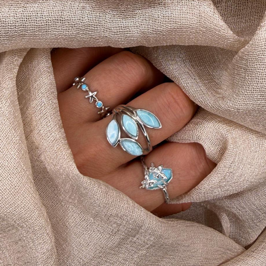 Larimar Tide 925 Sterling Silver Ring