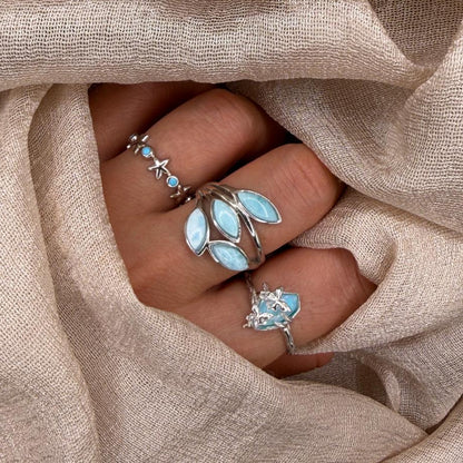 Larimar Tide 925 Sterling Silver Ring
