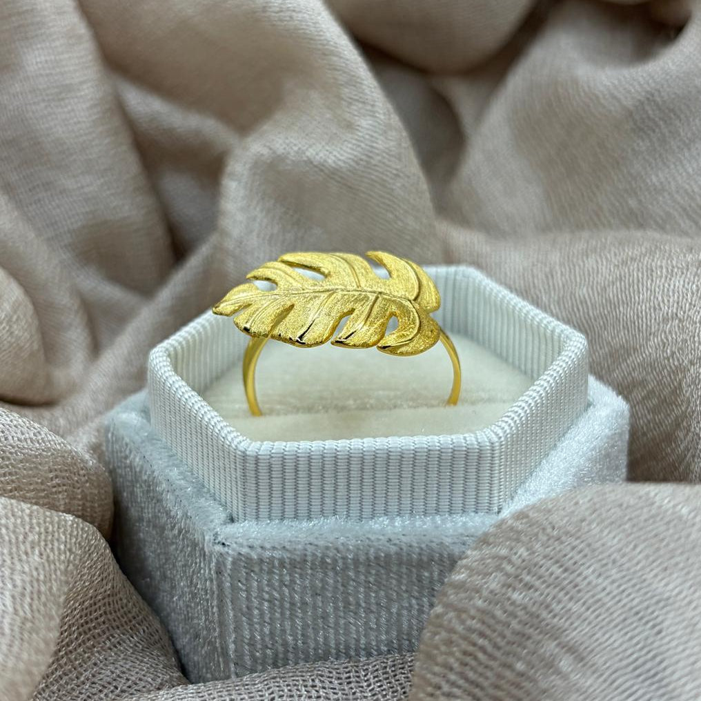 Monstera Leaf 925 Sterling Silver Ring