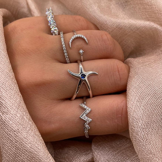 Mountain Peak 925 Sterling Silver Ring