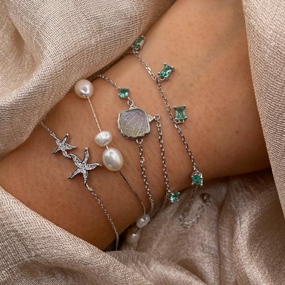 Baroque Freshwater Pearl 925 Sterling Silver Bracelet