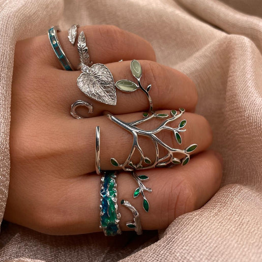 Feather Open 925 Sterling Silver Ring