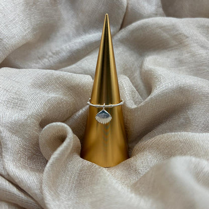 Mini Shell Charm 925 Sterling Silver Ring
